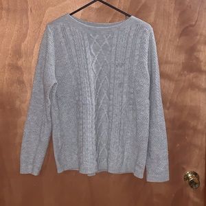 croft and barrow gray sweater